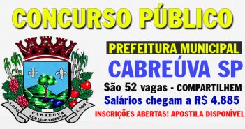 Apostila Concurso Prefeitura Cabreúva SP 2016