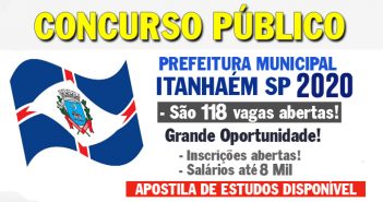 Concurso Prefeitura Itanhaém 2020
